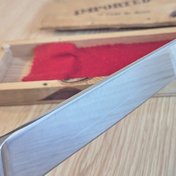 Vintage SwordMakers Guild of Austria 10" Chef’s Knife w/ Original Wood Box - Picture 10 of 10